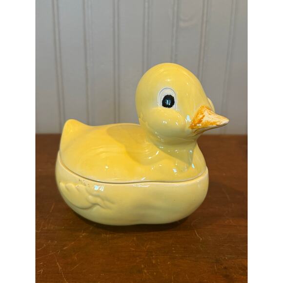 Vintage Ceramic Duck Trinket Box - Picture 1 of 5